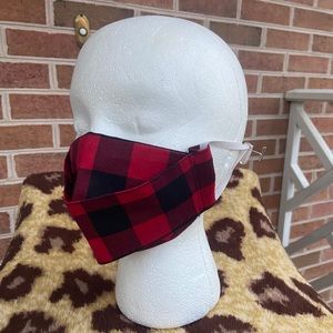 3-D Buffalo Plaid Face Mask Men